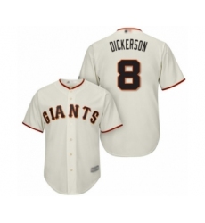 Youth San Francisco Giants #8 Alex Dickerson Authentic Cream Home Cool Base Baseball Player Jersey