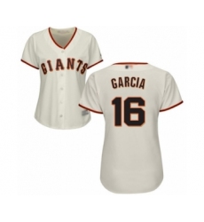 Women's San Francisco Giants #16 Aramis Garcia Authentic Cream Home Cool Base Baseball Player Jersey