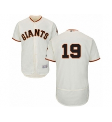 Men's San Francisco Giants #19 Mauricio Dubon Cream Home Flex Base Authentic Collection Baseball Player Jersey