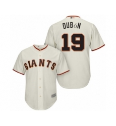 Youth San Francisco Giants #19 Mauricio Dubon Authentic Cream Home Cool Base Baseball Player Jersey