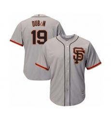 Youth San Francisco Giants #19 Mauricio Dubon Authentic Grey Road 2 Cool Base Baseball Player Jersey