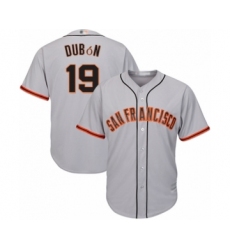 Youth San Francisco Giants #19 Mauricio Dubon Authentic Grey Road Cool Base Baseball Player Jersey