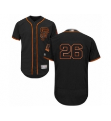 Men's San Francisco Giants #26 Chris Shaw Black Alternate Flex Base Authentic Collection Baseball Player Jersey