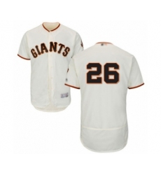Men's San Francisco Giants #26 Chris Shaw Cream Home Flex Base Authentic Collection Baseball Player Jersey
