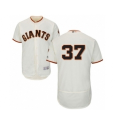 Men's San Francisco Giants #37 Joey Rickard Cream Home Flex Base Authentic Collection Baseball Player Jersey