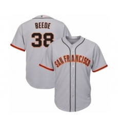Youth San Francisco Giants #38 Tyler Beede Authentic Grey Road Cool Base Baseball Player Jersey