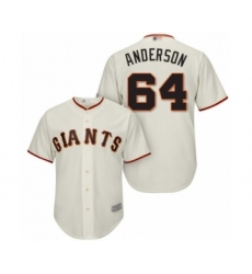 Youth San Francisco Giants #64 Shaun Anderson Authentic Cream Home Cool Base Baseball Player Jersey