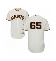 Men's San Francisco Giants #65 Sam Coonrod Cream Home Flex Base Authentic Collection Baseball Player Jersey