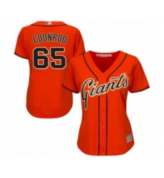 Women's San Francisco Giants #65 Sam Coonrod Authentic Orange Alternate Cool Base Baseball Player Jersey