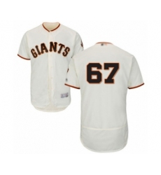 Men's San Francisco Giants #67 Sam Selman Cream Home Flex Base Authentic Collection Baseball Player Jersey