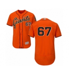 Men's San Francisco Giants #67 Sam Selman Orange Alternate Flex Base Authentic Collection Baseball Player Jersey