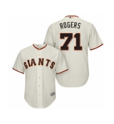 Youth San Francisco Giants #71 Tyler Rogers Authentic Cream Home Cool Base Baseball Player Jersey