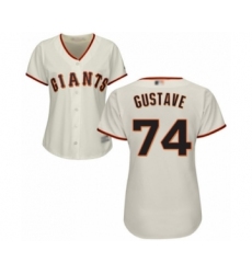 Women's San Francisco Giants #74 Jandel Gustave Authentic Cream Home Cool Base Baseball Player Jersey