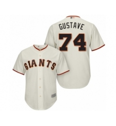 Youth San Francisco Giants #74 Jandel Gustave Authentic Cream Home Cool Base Baseball Player Jersey