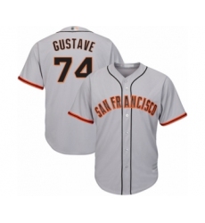 Youth San Francisco Giants #74 Jandel Gustave Authentic Grey Road Cool Base Baseball Player Jersey