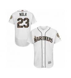 Men's Seattle Mariners #23 Austin Nola Authentic White 2016 Memorial Day Fashion Flex Base Baseball Player Jersey