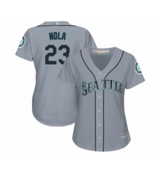 Women's Seattle Mariners #23 Austin Nola Authentic Grey Road Cool Base Baseball Player Jersey