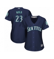 Women's Seattle Mariners #23 Austin Nola Authentic Navy Blue Alternate 2 Cool Base Baseball Player Jersey