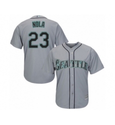 Youth Seattle Mariners #23 Austin Nola Authentic Grey Road Cool Base Baseball Player Jersey