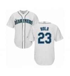 Youth Seattle Mariners #23 Austin Nola Authentic White Home Cool Base Baseball Player Jersey