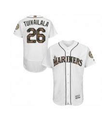 Men's Seattle Mariners #26 Sam Tuivailala Authentic White 2016 Memorial Day Fashion Flex Base Baseball Player Jersey