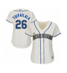 Women's Seattle Mariners #26 Sam Tuivailala Authentic Cream Alternate Cool Base Baseball Player Jersey