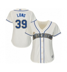 Women's Seattle Mariners #39 Shed Long Authentic Cream Alternate Cool Base Baseball Player Jersey