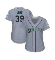 Women's Seattle Mariners #39 Shed Long Authentic Grey Road Cool Base Baseball Player Jersey