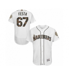 Men's Seattle Mariners #67 Matt Festa Authentic White 2016 Memorial Day Fashion Flex Base Baseball Player Jersey