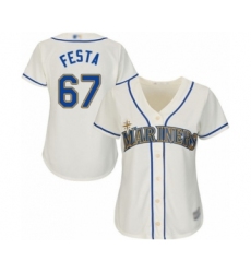 Women's Seattle Mariners #67 Matt Festa Authentic Cream Alternate Cool Base Baseball Player Jersey