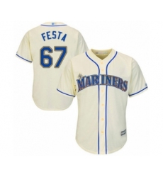 Youth Seattle Mariners #67 Matt Festa Authentic Cream Alternate Cool Base Baseball Player Jersey