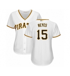 Women's Pittsburgh Pirates #15 Pablo Reyes Authentic White Home Cool Base Baseball Player Jersey