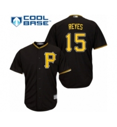 Youth Pittsburgh Pirates #15 Pablo Reyes Authentic Black Alternate Cool Base Baseball Player Jersey