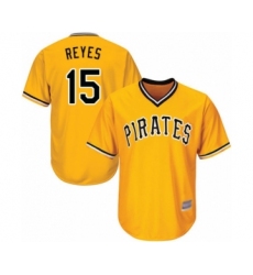 Youth Pittsburgh Pirates #15 Pablo Reyes Authentic Gold Alternate Cool Base Baseball Player Jersey