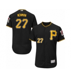 Men's Pittsburgh Pirates #27 Kevin Newman Black Alternate Flex Base Authentic Collection Baseball Player Jersey