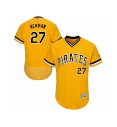 Men's Pittsburgh Pirates #27 Kevin Newman Gold Alternate Flex Base Authentic Collection Baseball Player Jersey