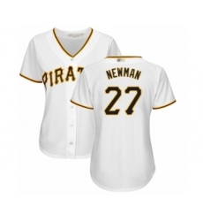 Women's Pittsburgh Pirates #27 Kevin Newman Authentic White Home Cool Base Baseball Player Jersey
