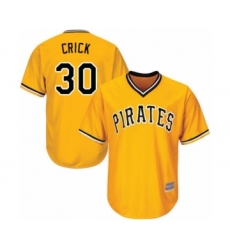 Youth Pittsburgh Pirates #30 Kyle Crick Authentic Gold Alternate Cool Base Baseball Player Jersey