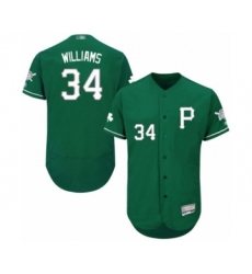 Men's Pittsburgh Pirates #34 Trevor Williams Green Celtic Flexbase Authentic Collection Baseball Player Jersey