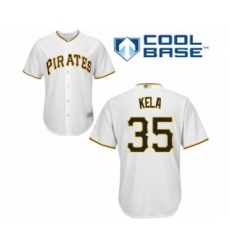 Youth Pittsburgh Pirates #35 Keone Kela Authentic White Home Cool Base Baseball Player Jersey