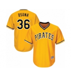 Youth Pittsburgh Pirates #36 Jose Osuna Authentic Gold Alternate Cool Base Baseball Player Jersey