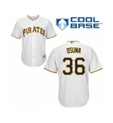 Youth Pittsburgh Pirates #36 Jose Osuna Authentic White Home Cool Base Baseball Player Jersey