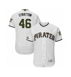 Men's Pittsburgh Pirates #46 Chris Stratton White Alternate Authentic Collection Flex Base Baseball Player Jersey