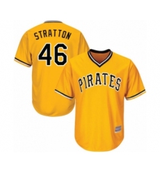 Youth Pittsburgh Pirates #46 Chris Stratton Authentic Gold Alternate Cool Base Baseball Player Jersey