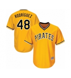 Youth Pittsburgh Pirates #48 Richard Rodriguez Authentic Gold Alternate Cool Base Baseball Player Jersey