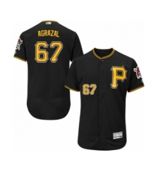 Men's Pittsburgh Pirates #67 Dario Agrazal Black Alternate Flex Base Authentic Collection Baseball Player Jersey