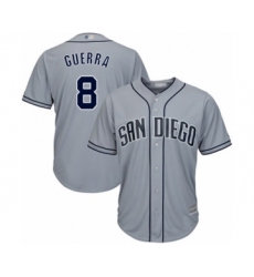Youth San Diego Padres #8 Javy Guerra Authentic Grey Road Cool Base Baseball Player Jersey