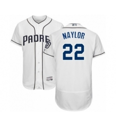 Men's San Diego Padres #22 Josh Naylor White Home Flex Base Authentic Collection Baseball Player Jersey