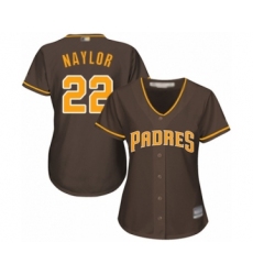 Women's San Diego Padres #22 Josh Naylor Authentic Brown Alternate Cool Base Baseball Player Jersey