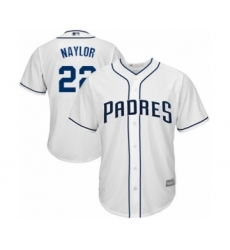 Youth San Diego Padres #22 Josh Naylor Authentic White Home Cool Base Baseball Player Jersey